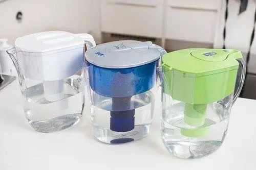 Three Different Water Filter Pitchers