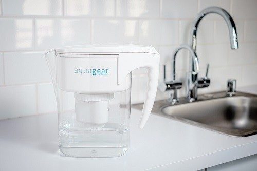 Aquagear Water Filter Pitcher On Counter