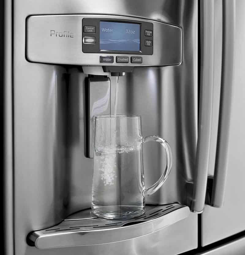 Fridge Water Filter In Use