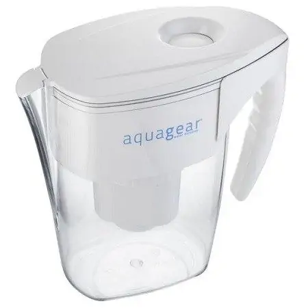 Aquagear Water Filter Pitcher On White Background