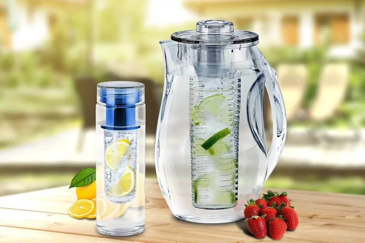 Chef’s INSPIRATIONS Fruit Infusion Water Pitcher 2.75 Liters 2.9 Quart 