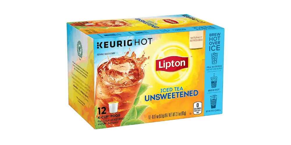 A Photo Of Lipton Unsweetened Iced Tea 